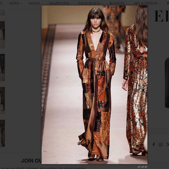 Etro Dresses & Skirts - ETRO Emmylou Patchwork Silk Gown USA 8 Medium